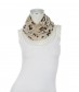 Damen Loop Schal, schmal, beige