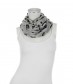 Damen Loop Schal, schmal, grau