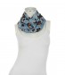 Damen Loop Schal, schmal, blau