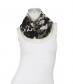 Damen Loop Schal, schmal, grau