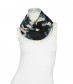 Damen Loop Schal, schmal, blau