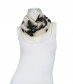 Damen Loop Schal, schmal, creme