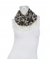 Damen Loop Schal, schmal, grau