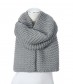 Schal, grau