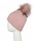 Mütze mit Teddy Innenfutter, rosa