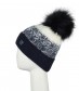 Mütze mit Teddy Innenfutter, blau