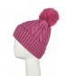 Mütze mit Teddy Innenfutter, pink