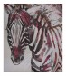 Damen Loop Schal - Zebra, rot