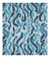 Damen Loop Schal, schmal, blau