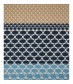 Damen Loop Schal, schmal, blau
