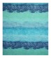 Damen Loop Schal, schmal, blau