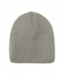 Basic Beanie Mütze - Feinstrick, grau