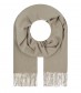 Damen Schal - einfarbiger Winterschal, taupe