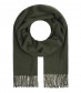 Damen Schal - einfarbiger Winterschal, olive