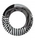 Damen Loop Schal, schmal, schwarz