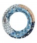 Damen Loop Schal, schmal, blau