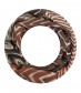 Damen Loop Schal, schmal, braun