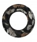 Damen Loop Schal, schmal, schwarz
