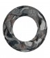 Damen Loop Schal, schmal, grau