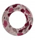 Damen Loop Schal, schmal, rot