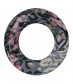Damen Loop Schal, schmal, grau