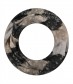 Damen Loop Schal, schmal, schwarz