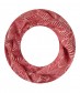 Damen Loop Schal, schmal, rot