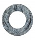 Damen Loop Schal, schmal, blau