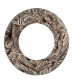 Damen Loop Schal, schmal, braun