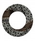 Damen Loop Schal, schmal, schwarz
