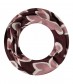 Damen Loop Schal, schmal, rot