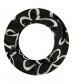 Damen Loop Schal, schmal, schwarz