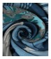 Damen Loop Schal, blau