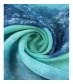 Damen Loop Schal, schmal, blau