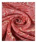 Damen Loop Schal, schmal, rot