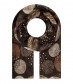 Schal, braun